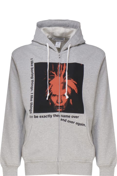 Comme des Garçons Fleeces & Tracksuits for Men Comme des Garçons Cotton Sweatshirt With Andy Warhol Print