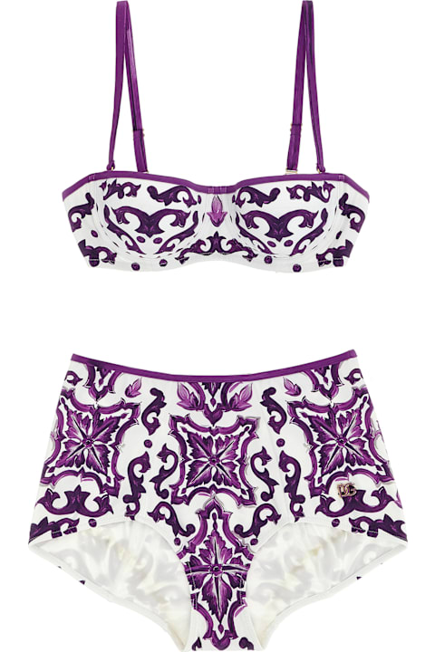 Homeware Dolce & Gabbana 'maiolica' Print Bikini