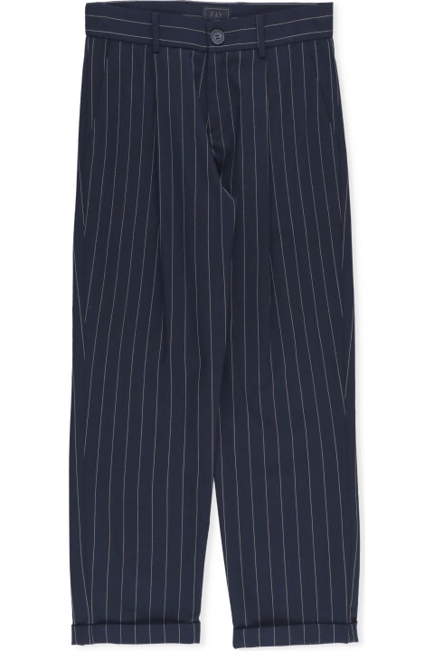 Bottoms for Boys Fay Virgin Wool And Cotton Trousers