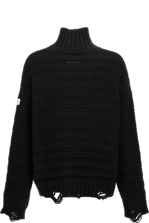 Homeware MM6 Maison Margiela Destroyed Ribbed Sweater