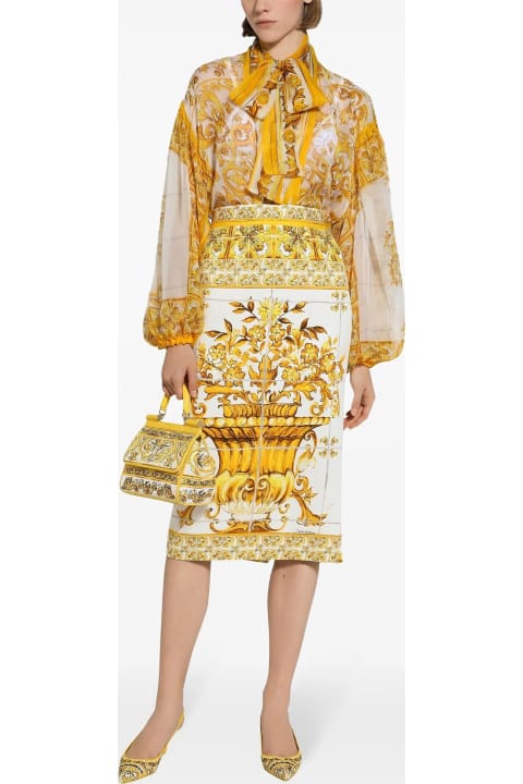Dolce & Gabbana Skirts for Women Dolce & Gabbana Gonna Lunga St Maiolica