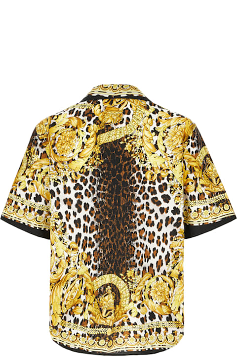 Shirts for Men Versace Printed Poplin Shirt