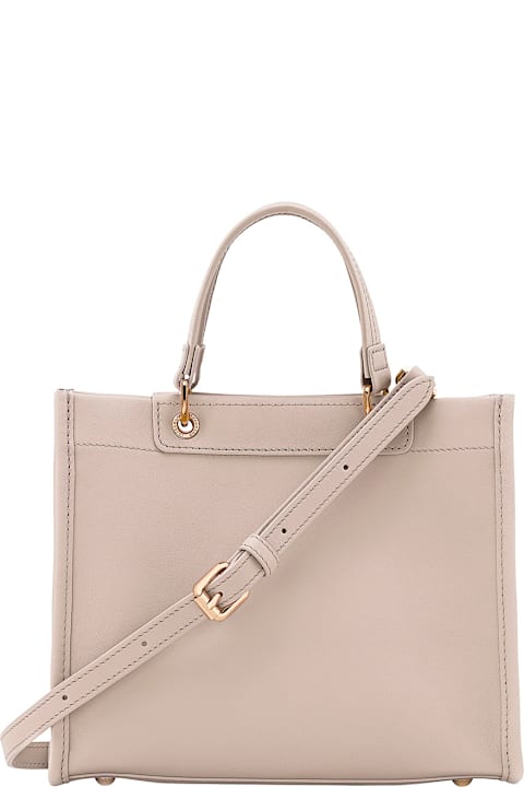 Longchamp for Women Longchamp Grey Handbag With Embossed Logo On The Front And Adjustable And Removable Shoulder Strap In Leather Woman