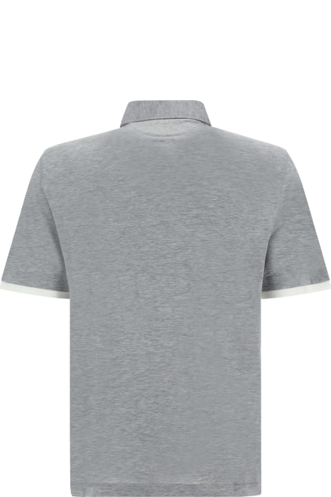 Clothing Sale for Men Brunello Cucinelli Slub Cotton Jersey Polo Shirt