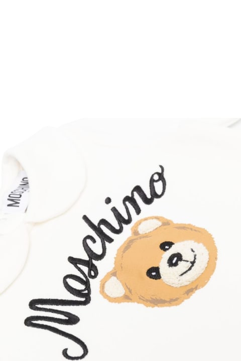 ベビーボーイズ Moschinoのボディスーツ＆セットアップ Moschino Onesie With Print