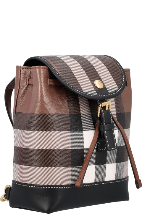 ウィメンズ新着アイテム Burberry London Check Micro Backpack