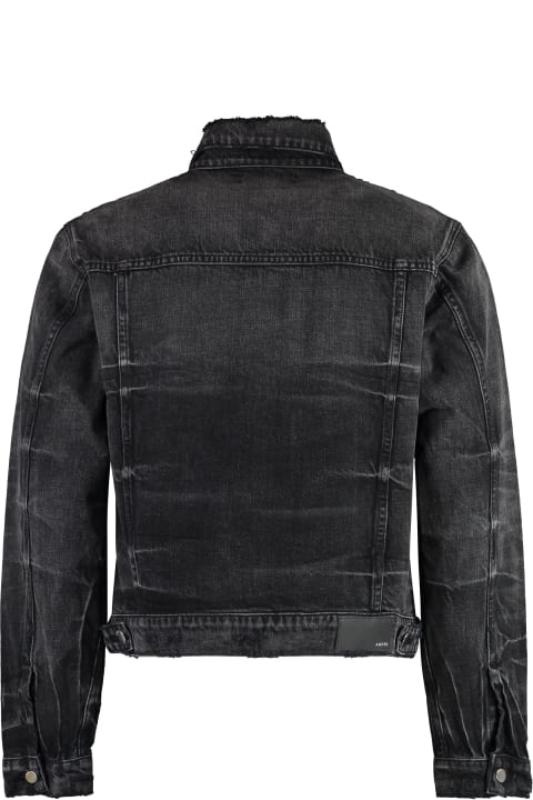 Coats & Jackets for Men AMIRI Bleach Wash Denim Jacket
