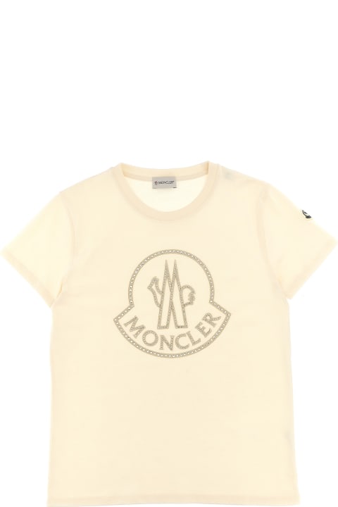 Moncler T-Shirts & Polo Shirts for Girls Moncler Rhinestone T-shirt