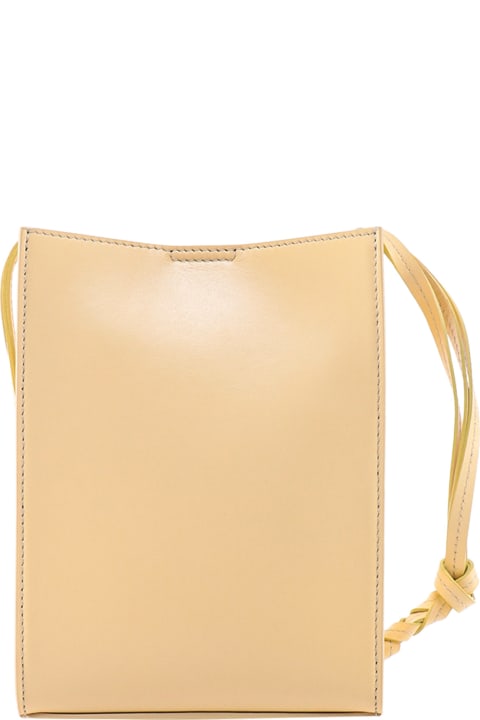 Jil Sander for Men Jil Sander Pastel Yellow Leather Small Tangle Shoulder Bag