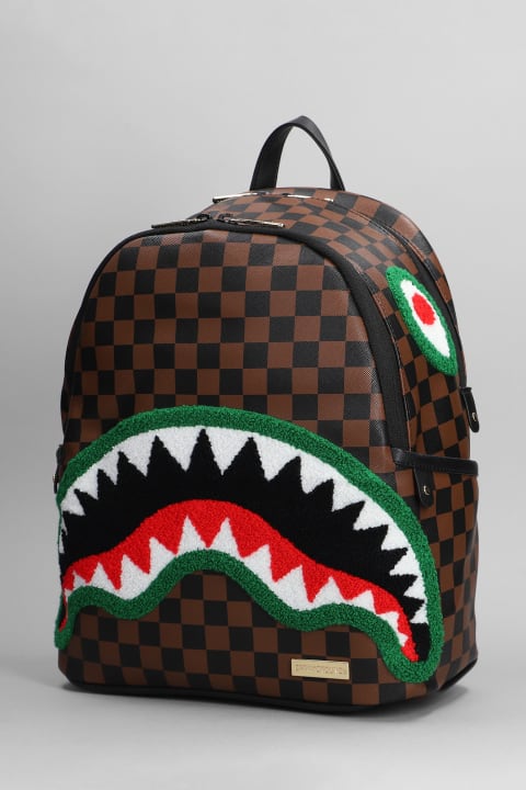 Bags for Men Sprayground Backpack In Brown Pvc
