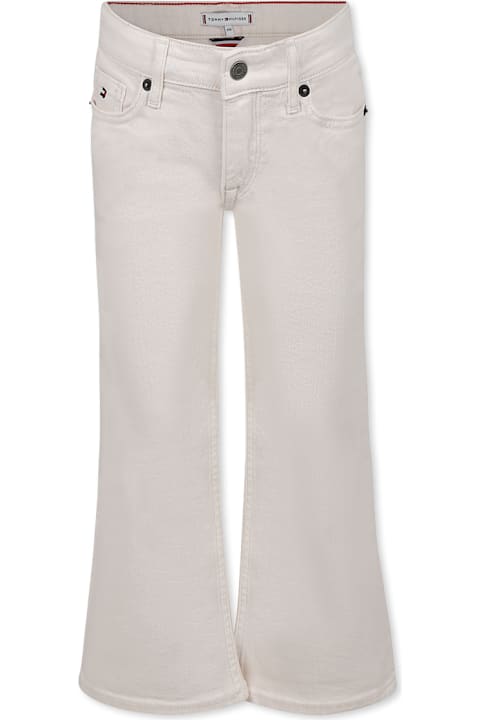 Homeware Tommy Hilfiger Ivory Jeans For Girl With Logo