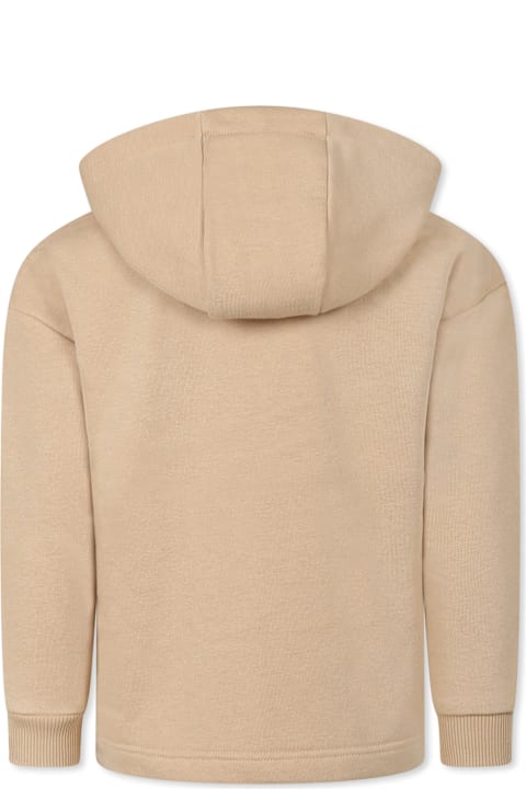 Little Marc Jacobs Sweaters & Sweatshirts for Boys Little Marc Jacobs Beige Sweatshirt For Boy With Logo