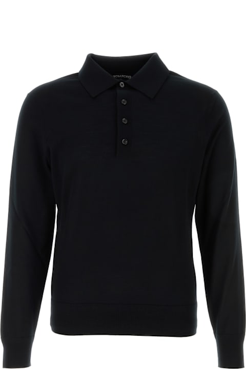 Tom Ford Topwear for Men Tom Ford Fine Gauge Pure Wool Ls Polo
