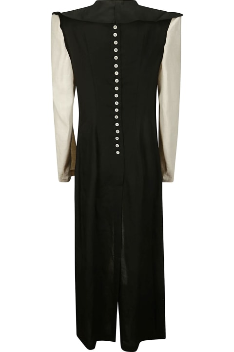 ウィメンズ Yohji Yamamotoのワンピース＆ドレス Yohji Yamamoto Button Detail Dress