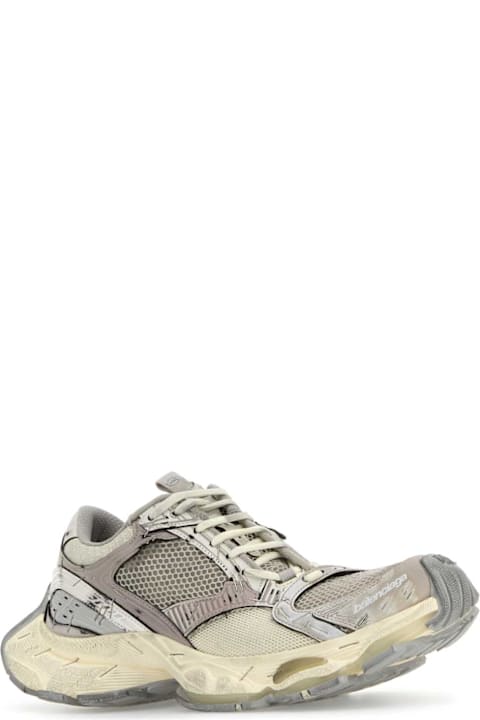 Balenciaga Sneakers for Men Balenciaga Multicolor Synthetic Leather And Mesh Stapler Sneakers