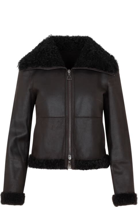 Akris Clothing for Women Akris Lamb Leather Jacket