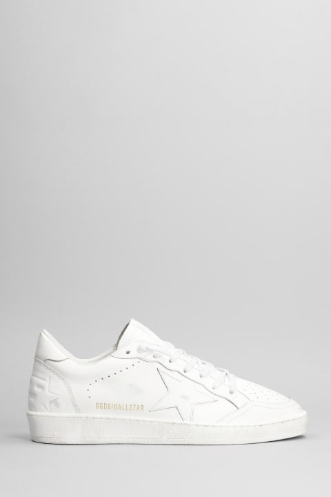 メンズ Golden Gooseのシューズ Golden Goose Ball Star Sneakers In White Leather