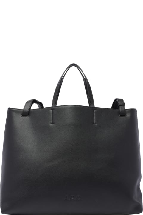 A.P.C. Totes for Women A.P.C. Logo Embossed Tote Bag