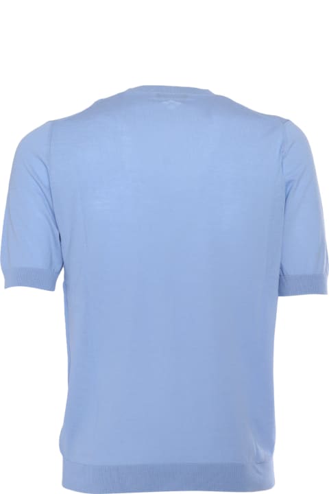 Ballantyne Men Ballantyne Light Blue Short-sleeved Shirt