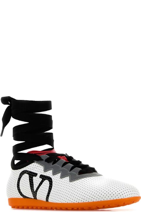 Valentino Garavani Sneakers for Women Valentino Garavani White Nappa Leather Chromathon Sneakers