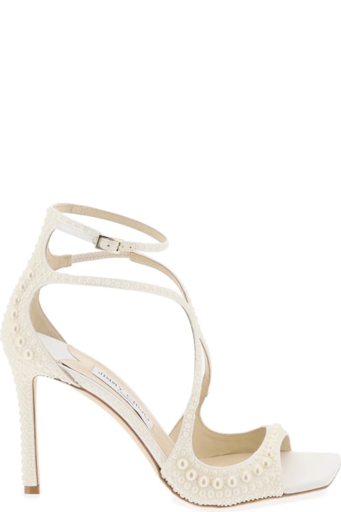 Fashion for Women Jimmy Choo Azia 95 Sandals With Pearls