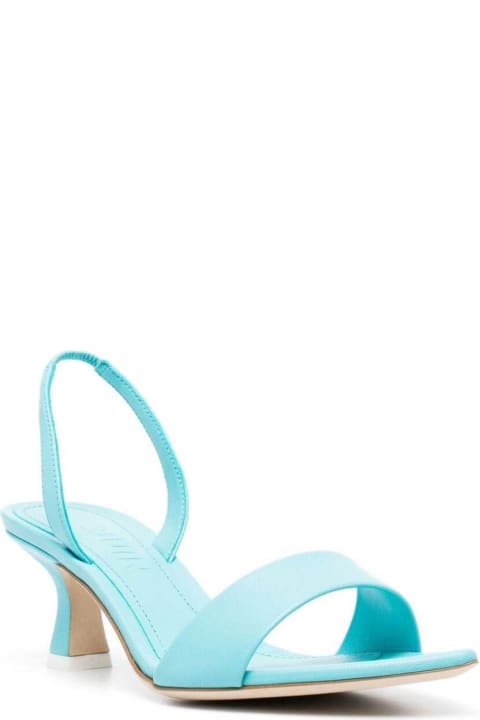 Fashion for Women 3JUIN 'orchid' Light Blue Pointed Sandals In Leather Woman