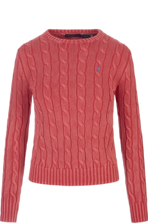 ウィメンズ Ralph Laurenのニットウェア Ralph Lauren Coral Cable Cotton Sweater