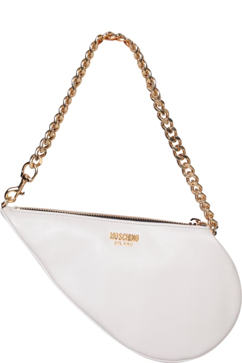 Bags for Women Moschino White Leather Shoulder Bag