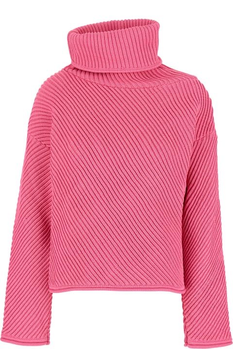 Philosophy di Lorenzo Serafini Sweaters for Women Philosophy di Lorenzo Serafini Pink Sweater With Turtleneck In Polyester Woman