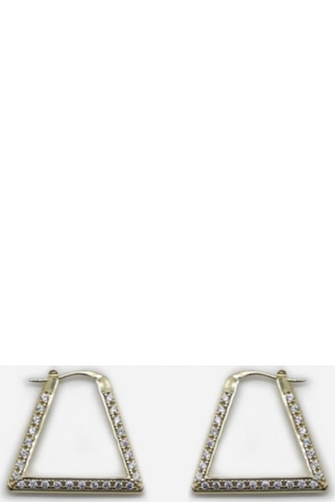 Earrings for Women Bottega Veneta Sterling Silver Earrings With Cubic Zirconia