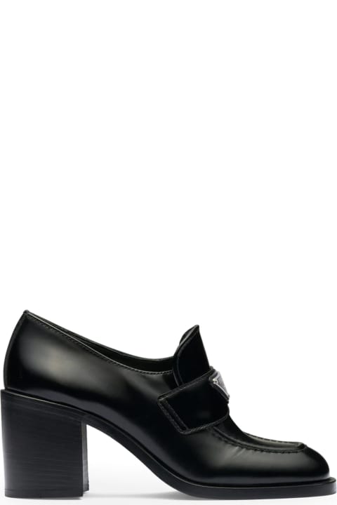 Fashion for Women Prada Leather Logo Loafers