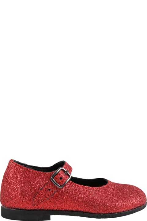 Gallucci Shoes for Girls Gallucci Red Ballet Flats For Girl