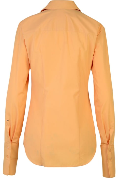 SportMax Topwear for Women SportMax 'oste' Orange Cotton Shirt