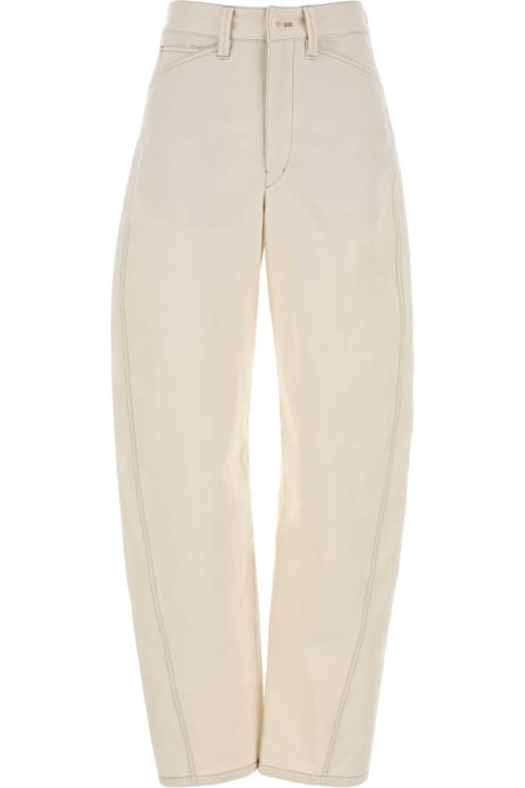 Lemaire Pants & Shorts for Women Lemaire Ivory Denim Jeans