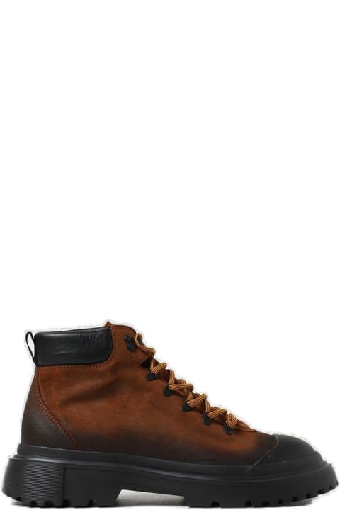 Hogan Shoes for Men Hogan H619 Chunky-sole Lace-up Boots