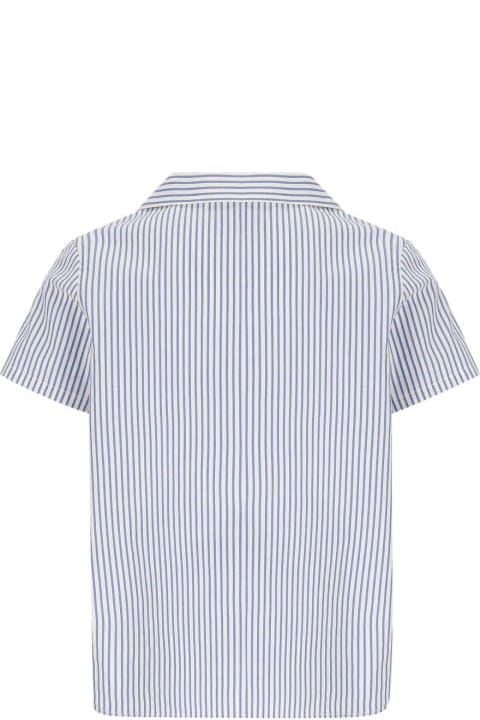 Striped Short-sleeved Shirt