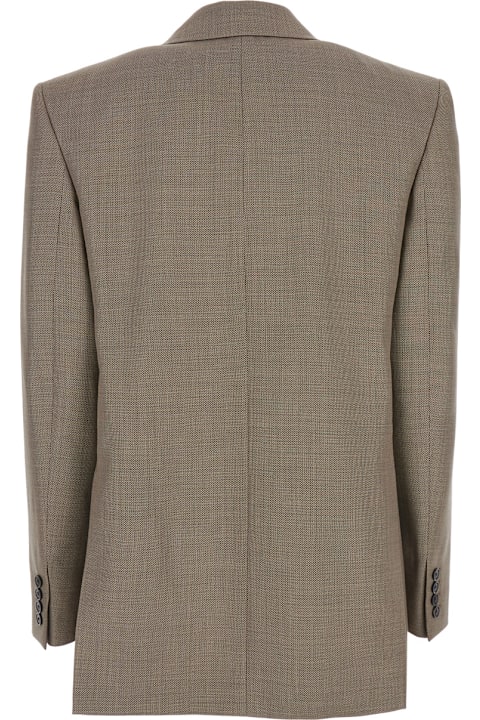 Saint Laurent Coats & Jackets for Women Saint Laurent Two Tone Wool Blazer