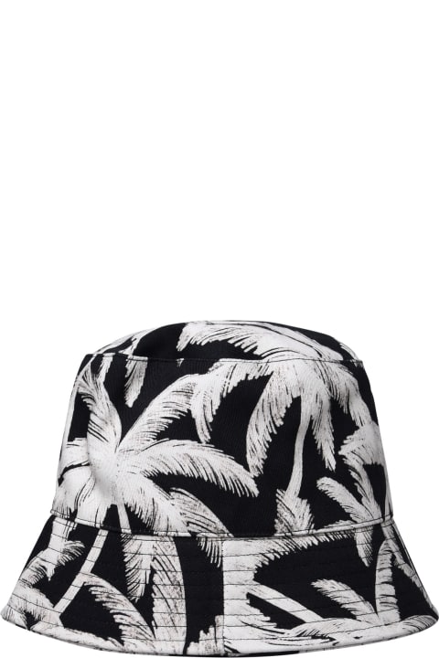 Hats for Women Palm Angels Palm Tree Printed Bucket Hat