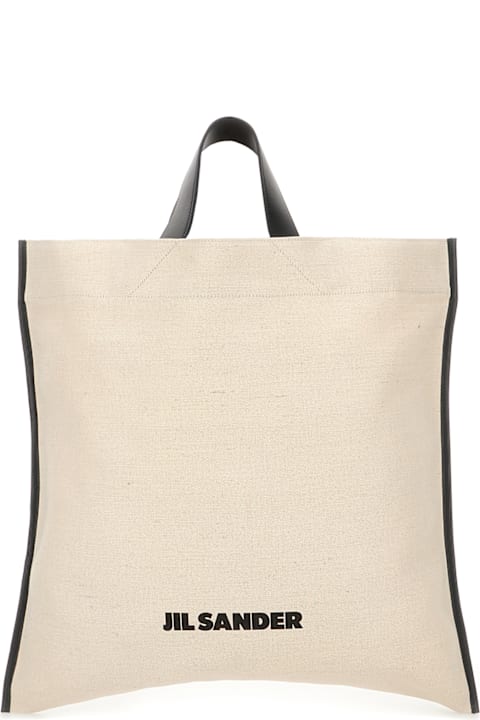 Jil Sander Totes for Men Jil Sander Sand Canvas Shopping Bag