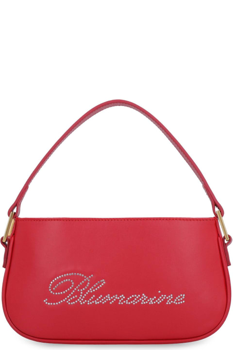 ウィメンズ Blumarineのショルダーバッグ Blumarine Logo Rhinestone Embellished Shoulder Bag