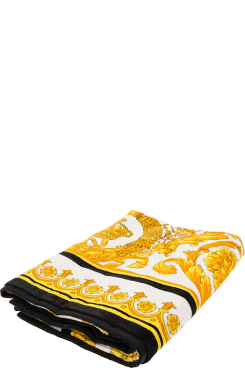 Homeware Versace Tessuto Spugna Cotone Crete De Fleur