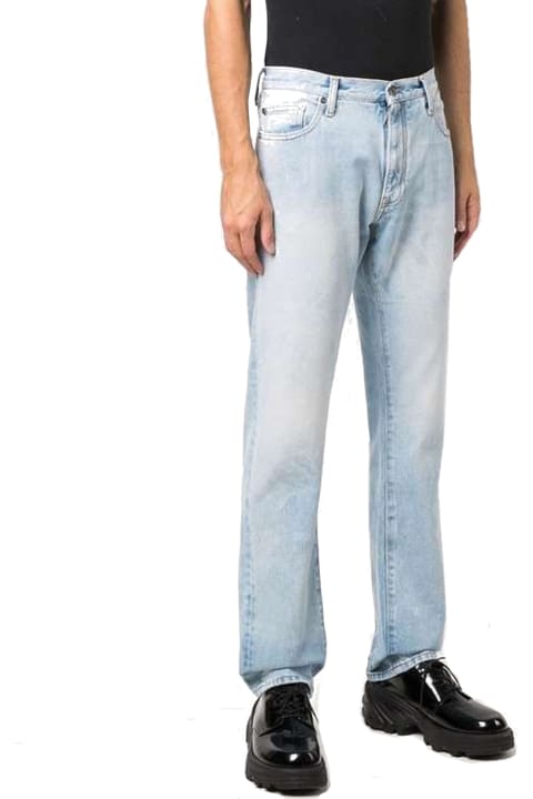 Jeans for Men Off-White Logo Denim Jeans
