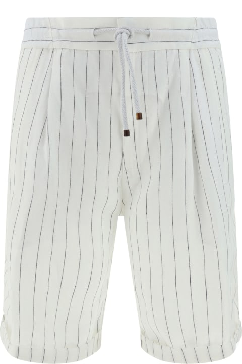 Brunello Cucinelli Clothing for Men Brunello Cucinelli Linen Shorts