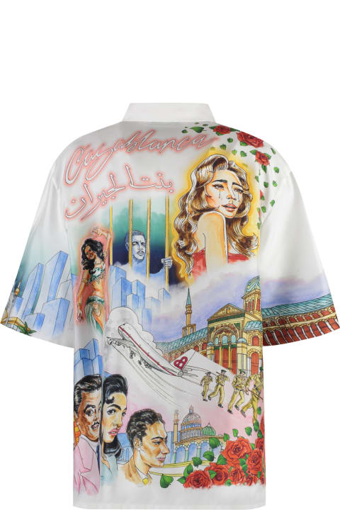 Casablanca for Women Casablanca Printed Silk Shirt