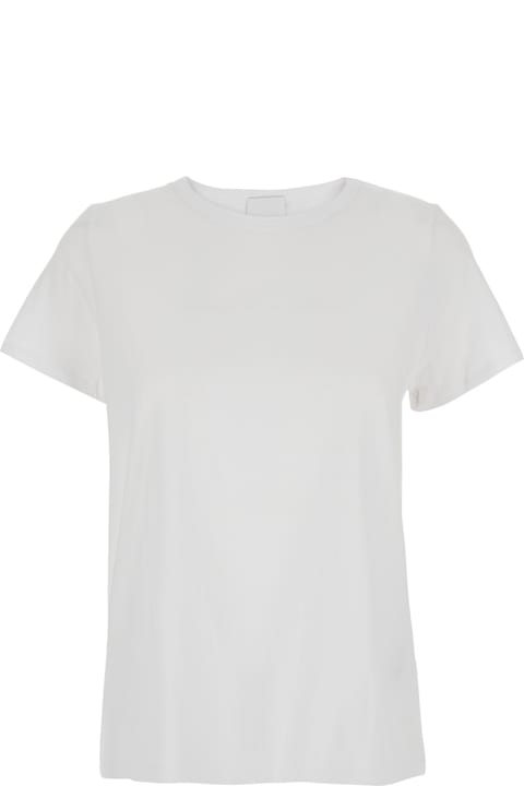 Allude for Men Allude White Crewneck T-shirt In Cotton Woman