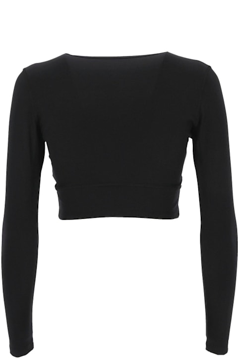 Balenciaga ملابس علوية لـ السيدات Balenciaga Activewear Long-sleeved Sports Bra