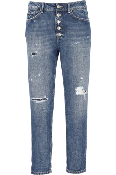 ウィメンズ Dondupのデニム Dondup Distressed Buttoned Jeans
