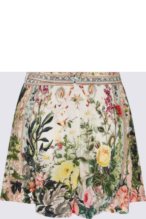 ウィメンズ Camillaのウェア Camilla Multicolor Silk Shorts