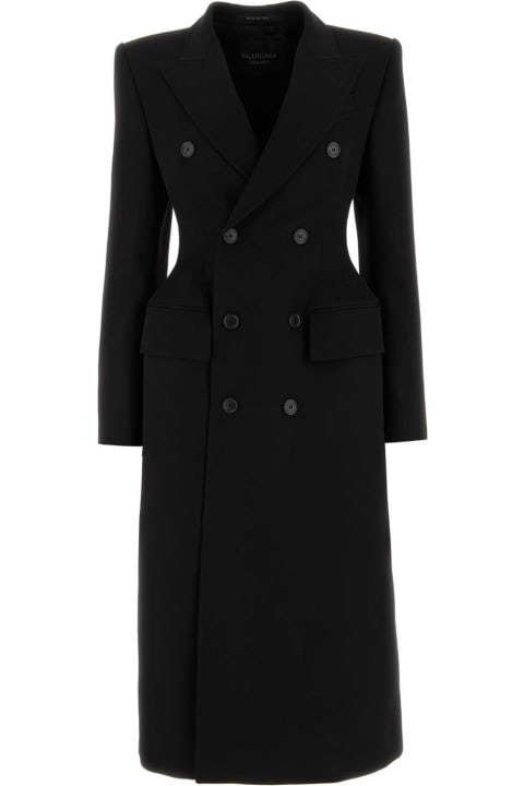 Balenciaga Sale for Women Balenciaga Black Wool Coat
