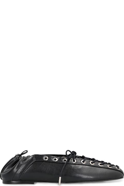Shoes Sale for Women Ganni Faux Leather Ballet Flats
